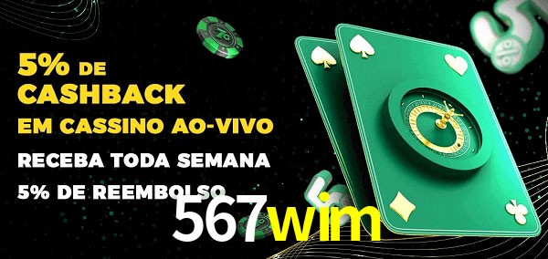 Promoções do cassino ao Vivo 567wim